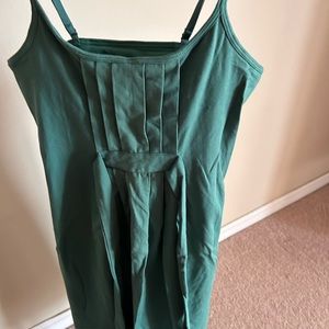 Kelly green dress with tie detail